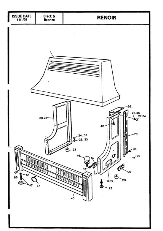 Exploded Diagram for CANOPY