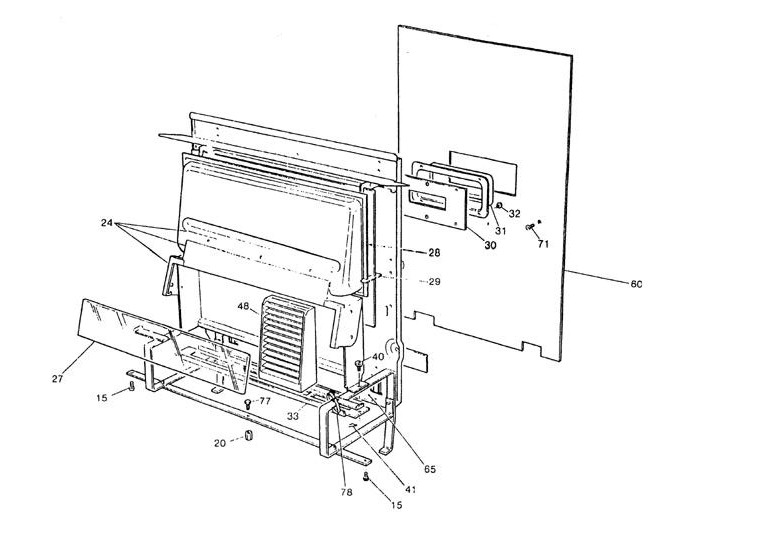 Exploded Diagram for FIREBOX ASSEMBLY