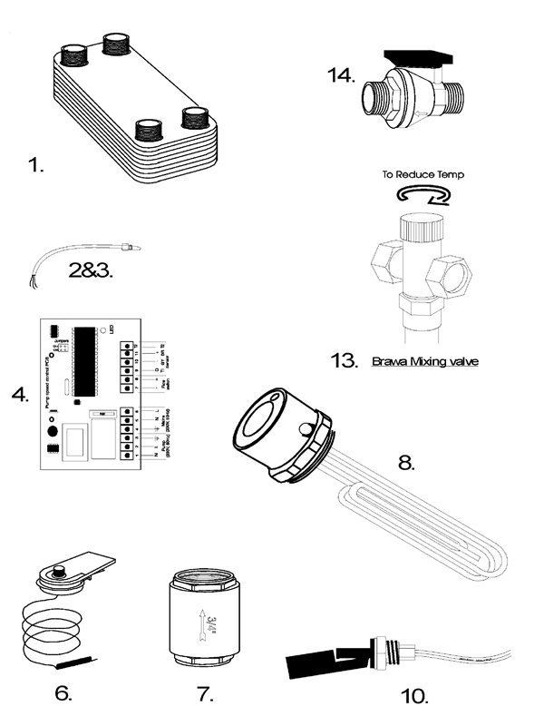 Exploded Diagram for ALL PARTS