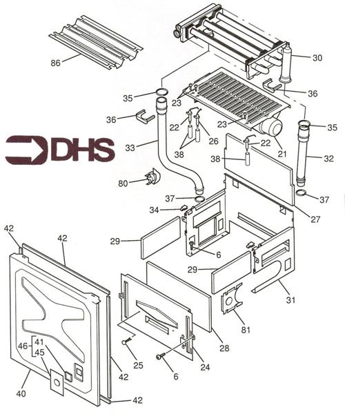 Exploded Diagram for BURNER ASSY