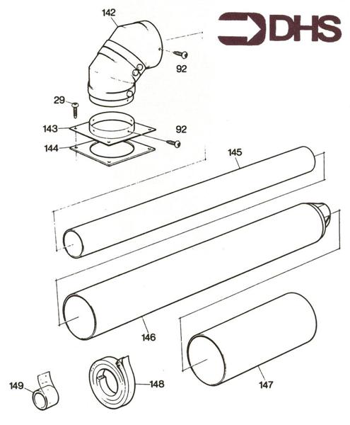Exploded Diagram for FLUE ASSY