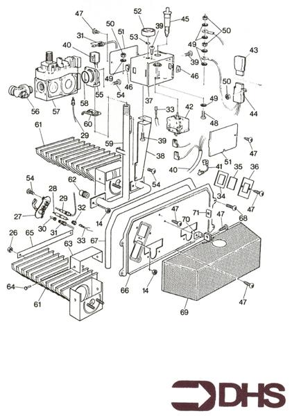 Exploded Diagram for BURNER ASSY
