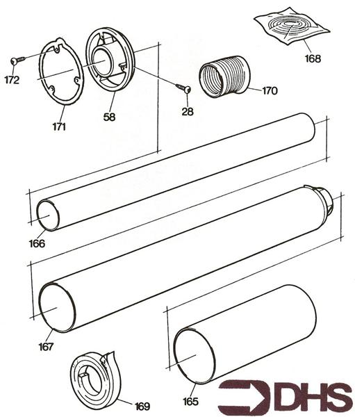 Exploded Diagram for FLUE ASSY