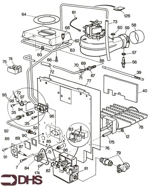 Exploded Diagram for BURNER ASSY