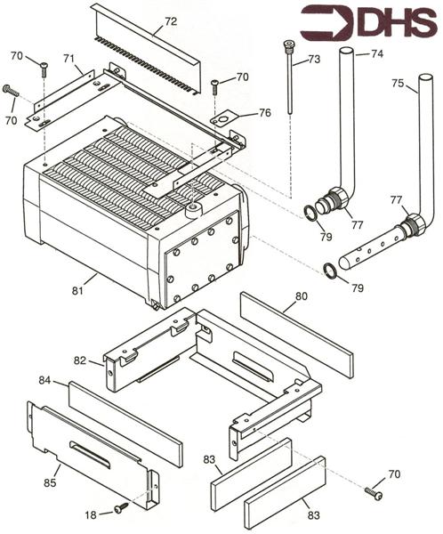 Exploded Diagram for HEAT EXCHANGER