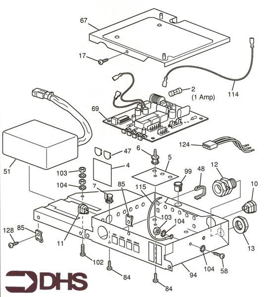 Exploded Diagram for CONTROL BOX ASSY