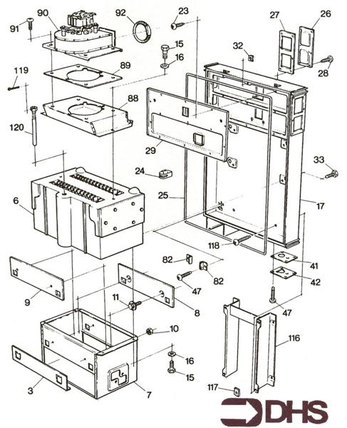 Exploded Diagram for HEAT EXCHANGER