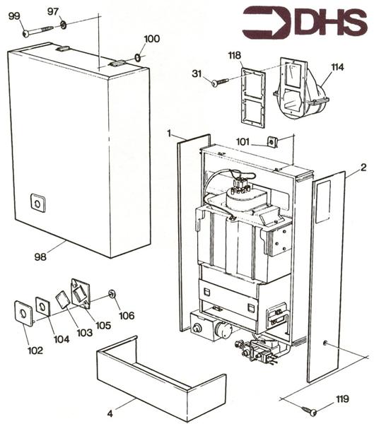 Exploded Diagram for CASE ASSY