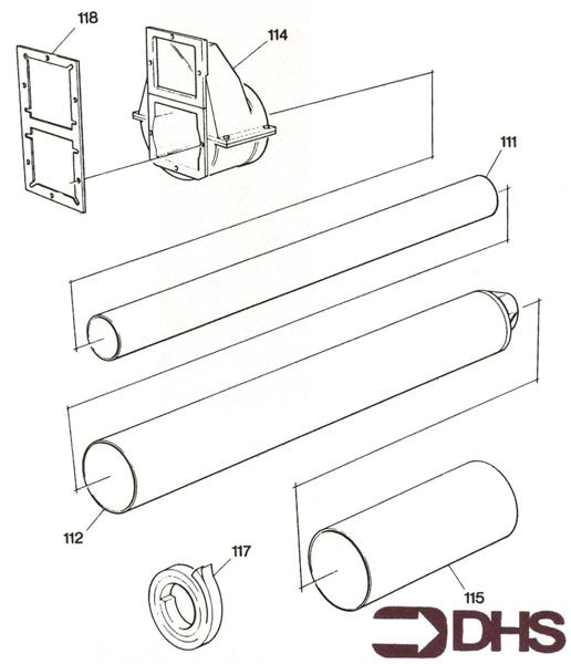 Exploded Diagram for FLUE ASSY