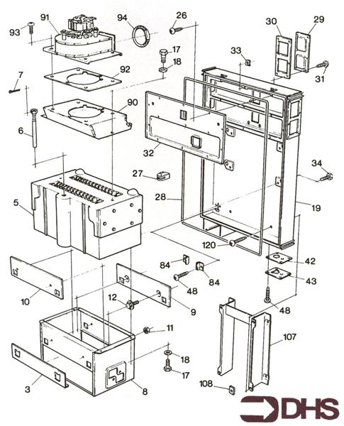 Exploded Diagram for HEAT EXCHANGER