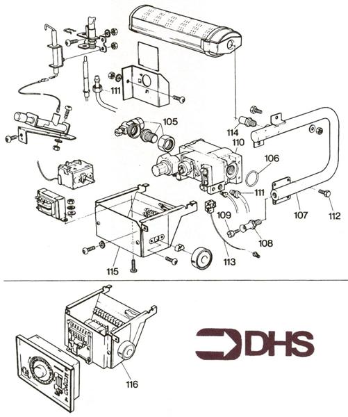 Exploded Diagram for BURNER ASSY