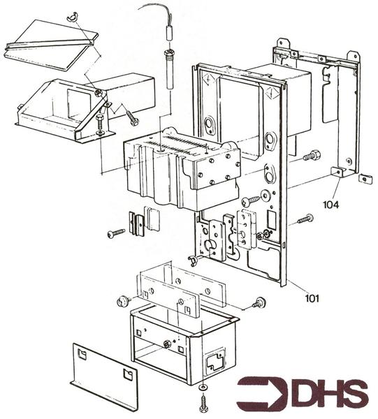 Exploded Diagram for HEAT EXCHANGER CASING 1