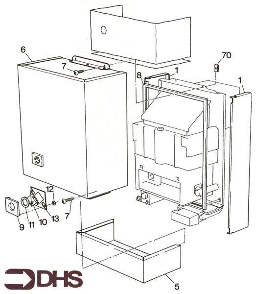 Exploded Diagram for OUTER CASING ASSY
