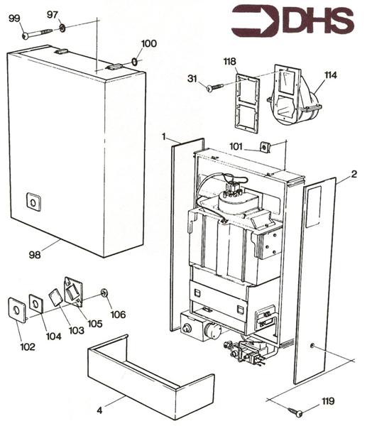Exploded Diagram for OUTER CASING ASSY