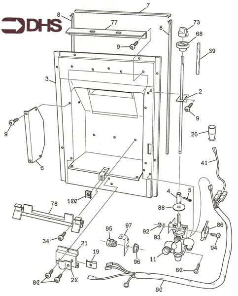 Exploded Diagram for COMBUSTION CHAMBER