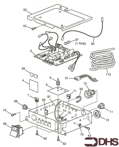 Exploded Diagram for CONTROL ASSY
