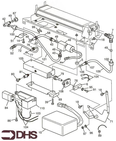 Exploded Diagram for GAS PIPE ASSY