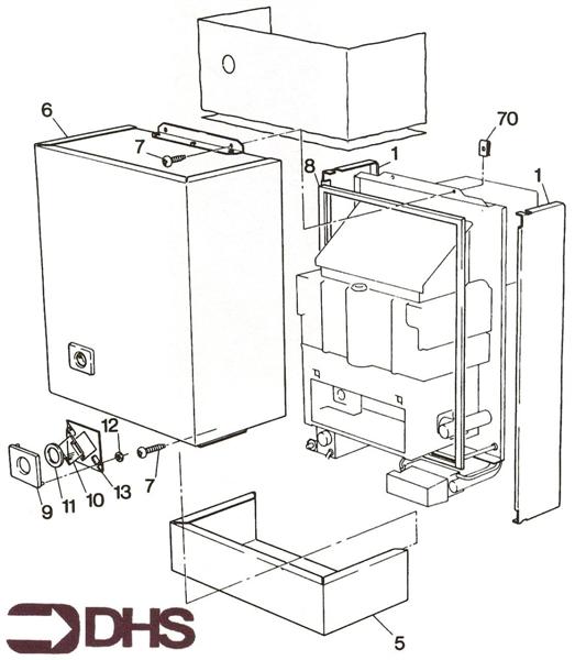 Exploded Diagram for OUTER CASING ASSY