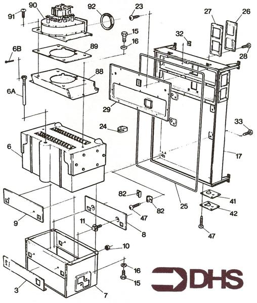 Exploded Diagram for HEAT EXCHANGER
