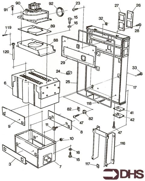 Exploded Diagram for HEAT EXCHANGER