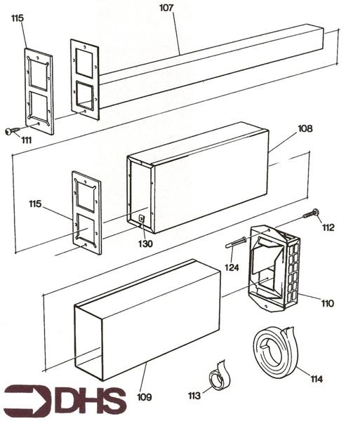 Exploded Diagram for FLUE ASSY