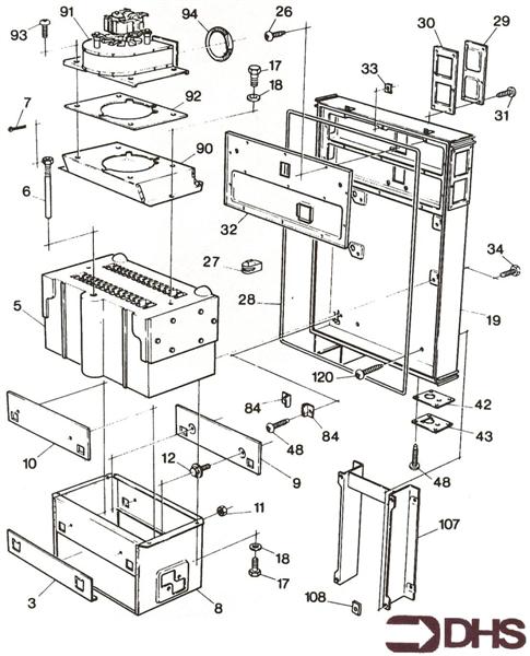 Exploded Diagram for HEAT EXCHANGER