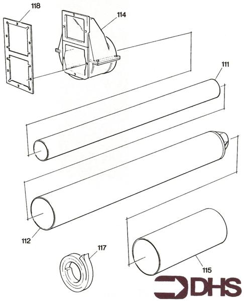 Exploded Diagram for FLUE ASSY
