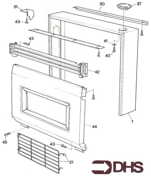 Exploded Diagram for FRONT PANEL ASSY