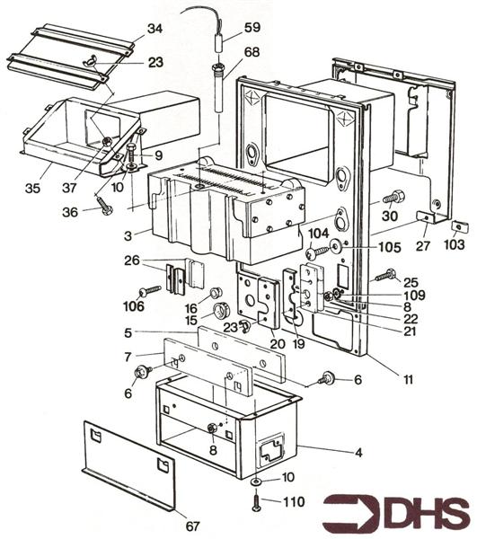 Exploded Diagram for HEAT EXCHANGER 1