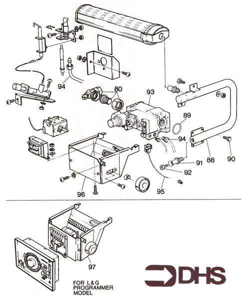 Exploded Diagram for BURNER 1