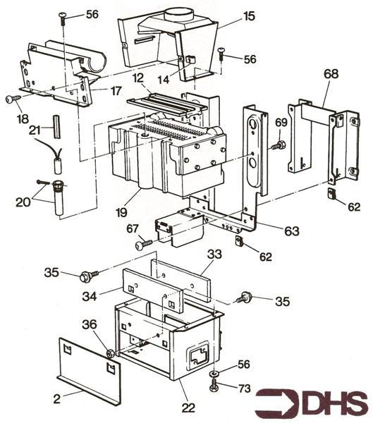 Exploded Diagram for HEAT EXCHANGER