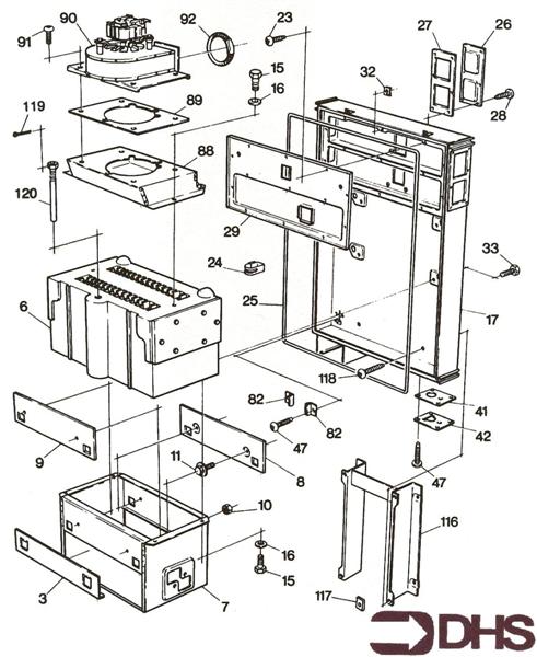 Exploded Diagram for HEAT EXCHANGER