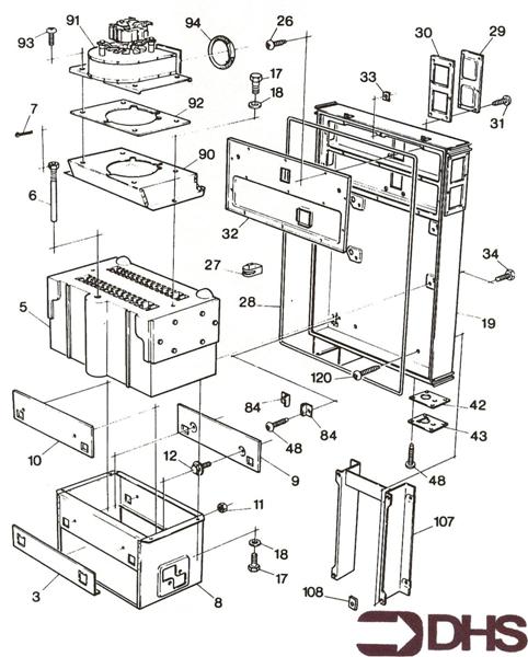 Exploded Diagram for HEAT EXCHANGER