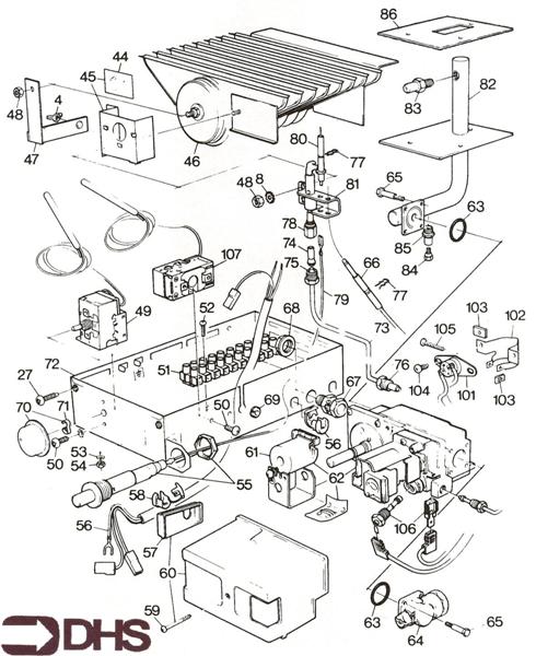 Exploded Diagram for BURNER
