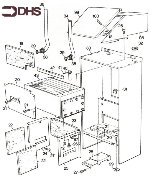 Exploded Diagram for HEAT EXCHANGER