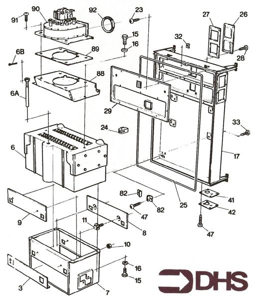 Exploded Diagram for HEAT EXCHANGER