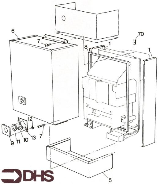 Exploded Diagram for HEAT EXCHANGER 1