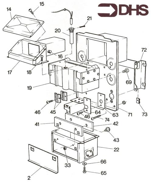 Exploded Diagram for HEAT EXCHANGER 2