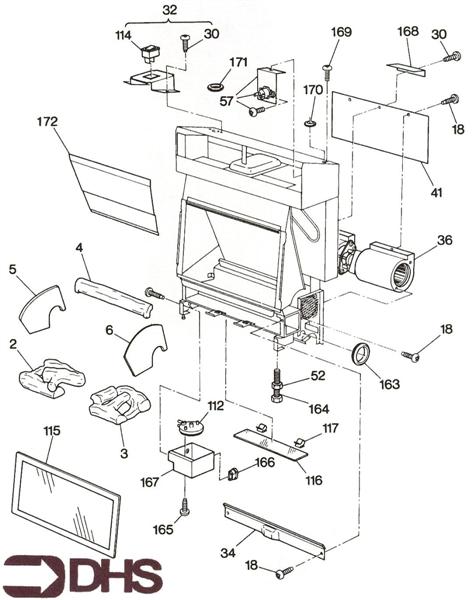 Exploded Diagram for GLASS PANEL ASSY