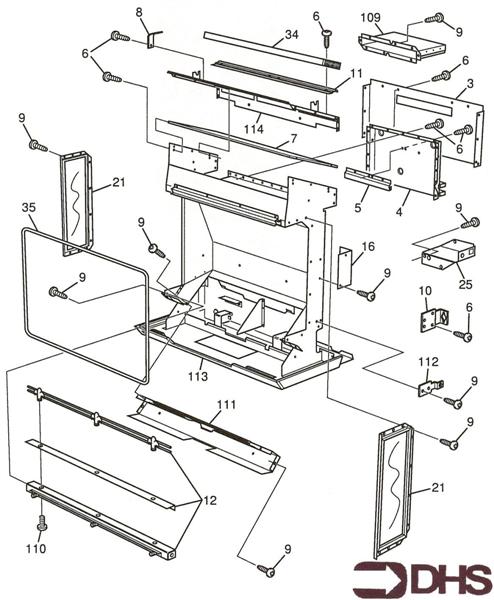 Exploded Diagram for COMBUSTION CHAMBER