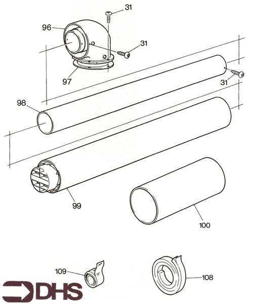 Exploded Diagram for FLUE SECTION