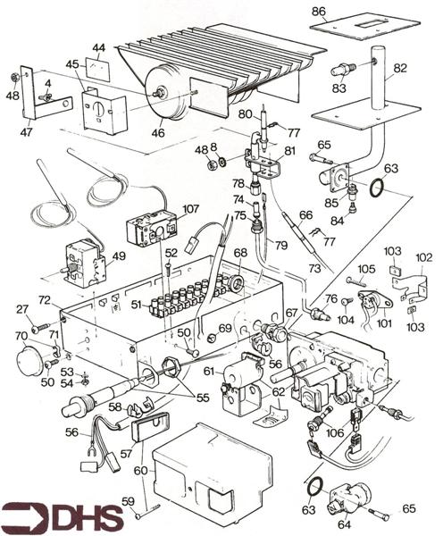 Exploded Diagram for BURNER