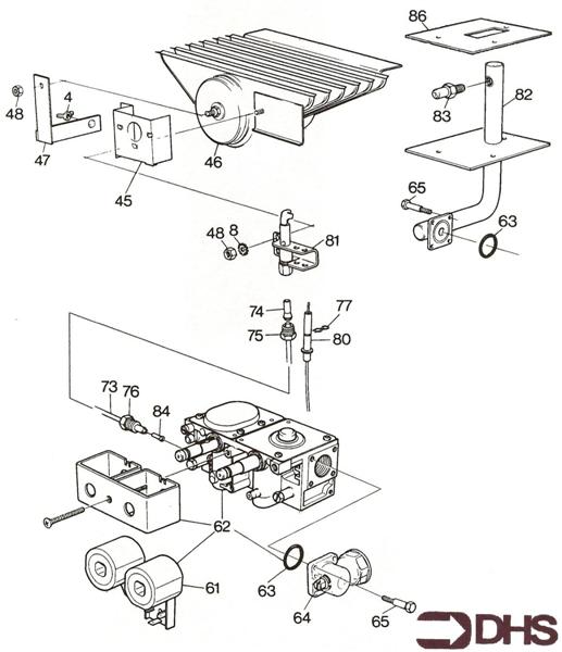 Exploded Diagram for BURNER