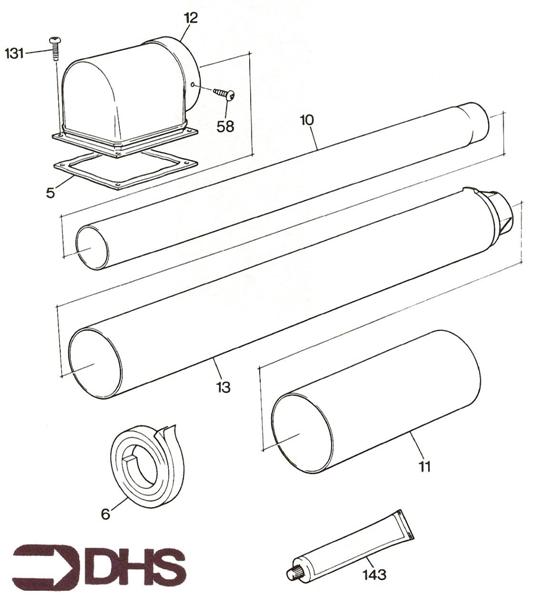Exploded Diagram for FLUE SECTION