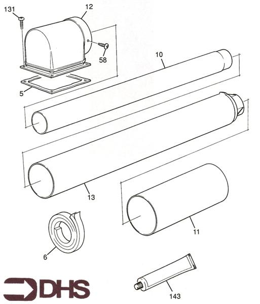 Exploded Diagram for FLUE SECTION