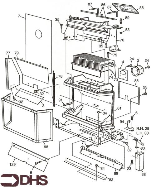 Exploded Diagram for HEAT EXCHANGER