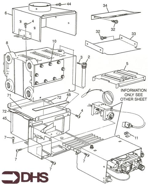 Exploded Diagram for HEAT EXCHANGER