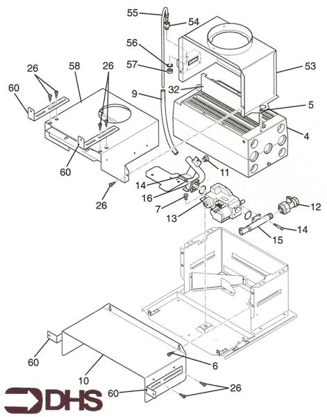 Exploded Diagram for HEAT EXCHANGER