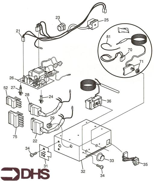 Exploded Diagram for PCB CONTROLS