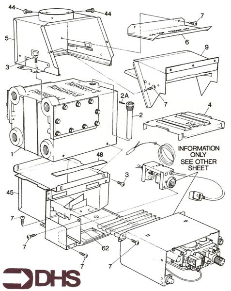 Exploded Diagram for HEAT EXCHANGER